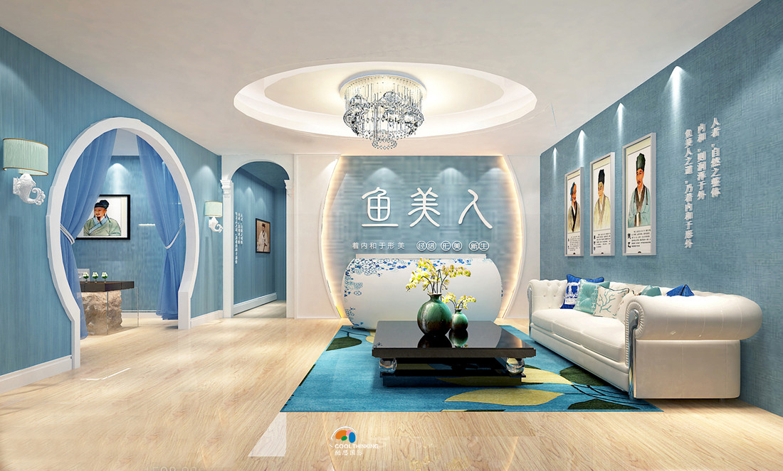 云南昆明醫(yī)療美容設計 中式歐式混搭風格整形醫(yī)院裝修設計